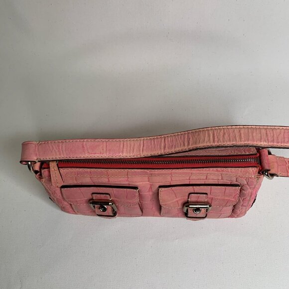 Dooney & Bourke pink crocodile-print - Picture 5 of 8